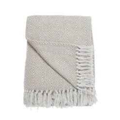 Jenson Herringbone Throw 235cm X 235cm -Dunelm Shop 30960176 alt02