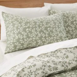 Bianca Shadow Leaves 200 Thread Count Cotton Duvet Cover And Pillowcase Set -Dunelm Shop 30962911 alt01
