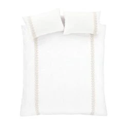 Bianca Embroidery Leaf Duvet Cover And Pillowcase Set 31 Bianca Embroidery Leaf Duvet Cover And Pillowcase Set -Dunelm Shop 30963001 alt06