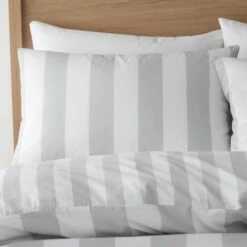 Catherine Lansfield Cove Stripe Duvet Cover And Pillowcase Set -Dunelm Shop 30963023 alt01