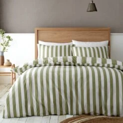 Catherine Lansfield Cove Stripe Duvet Cover And Pillowcase Set -Dunelm Shop 30963038 alt02