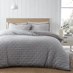 Catherine Lansfield Cosy Nori Soft Sherpa Duvet Cover And Pillowcase Set -Dunelm Shop 30963040