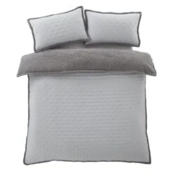 Catherine Lansfield Cosy Nori Soft Sherpa Duvet Cover And Pillowcase Set -Dunelm Shop 30963040 alt06