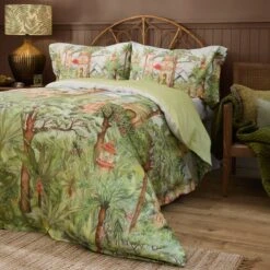 Riviera Eden Ruins 100% Cotton Duvet Cover And Pillowcase Set -Dunelm Shop 30972764