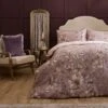 Riviera Floella Viola 100% Cotton Duvet Cover And Pillowcase Set -Dunelm Shop 30972812