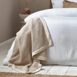 Canopy Cotton Throw 240cm X 260cm -Dunelm Shop 30974324 alt04