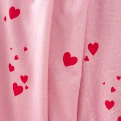 Catherine Lansfield Hearts Pink Fleece Throw 200cm X 240cm -Dunelm Shop 30976432 alt03