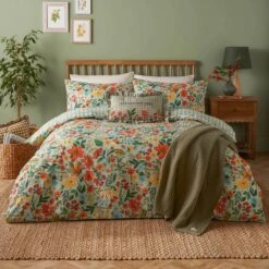 Meadow Haze Polycotton Duvet Cover & Pillowcase Set 17 Meadow Haze Polycotton Duvet Cover & Pillowcase Set -Dunelm Shop 30976474