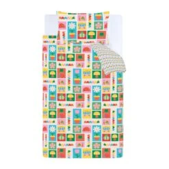 Catherine Lansfield Curious Caterpillar Polycotton Duvet Cover & Pillowcase Set -Dunelm Shop 30977434 alt05