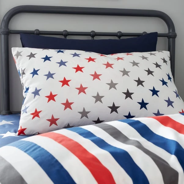 Catherine Lansfield Set Of 2 Stripes And Stars Duvet Cover & Pillowcase Sets 5 Catherine Lansfield Set Of 2 Stripes And Stars Duvet Cover & Pillowcase Sets - Image 3