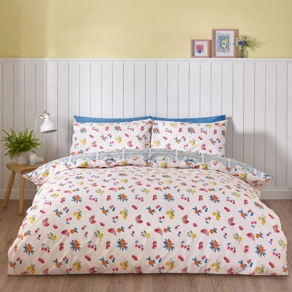 Catherine Lansfield Riviera Tiles Reversible Duvet Cover & Pillowcase Set 11 Catherine Lansfield Riviera Tiles Reversible Duvet Cover & Pillowcase Set - Image 9