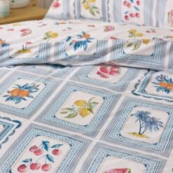 Catherine Lansfield Riviera Tiles Reversible Duvet Cover & Pillowcase Set 29 Catherine Lansfield Riviera Tiles Reversible Duvet Cover & Pillowcase Set -Dunelm Shop 30982990 alt04