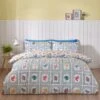 Catherine Lansfield Riviera Tiles Reversible Duvet Cover & Pillowcase Set 2 Catherine Lansfield Riviera Tiles Reversible Duvet Cover & Pillowcase Set -Dunelm Shop 30982995