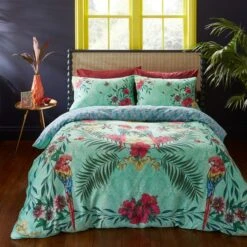 Matthew Williamson Paradise Parrot Duvet Cover & Pillowcase Set -Dunelm Shop 30983023