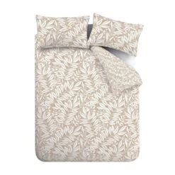 Catherine Lansfield Sorrel Leaves Reversible Duvet Cover & Pillowcase Set -Dunelm Shop 30983051 alt06