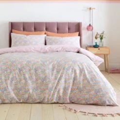 Catherine Lansfield Darcy Floral Reversible Duvet Cover & Pillowcase Set -Dunelm Shop 30983062 alt02