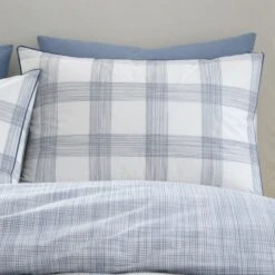 Bianca Marlow Check Reversible Duvet Cover & Pillowcase Set -Dunelm Shop 30983077 alt01