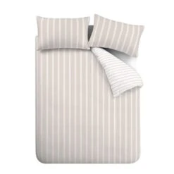 Bianca Ashford Stripe Reversible Duvet Cover & Pillowcase Set 35 Bianca Ashford Stripe Reversible Duvet Cover & Pillowcase Set -Dunelm Shop 30983245 alt06