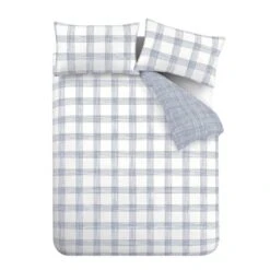 Bianca Marlow Check Reversible Duvet Cover & Pillowcase Set -Dunelm Shop 30983306 alt07