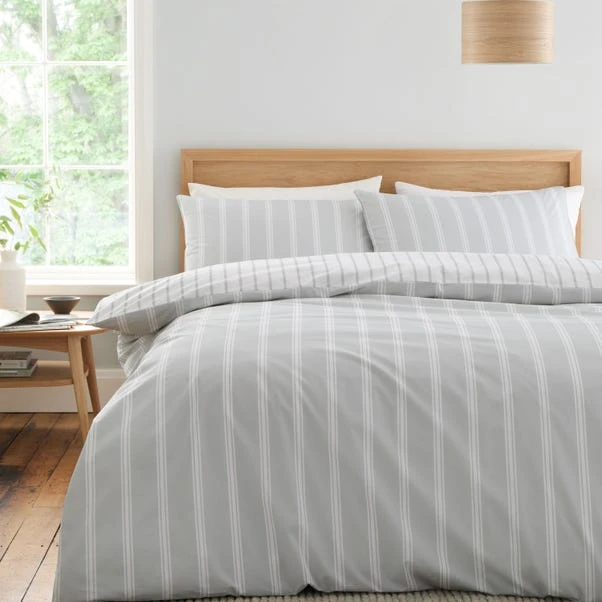 Bianca Ashford Stripe Reversible Duvet Cover & Pillowcase Set 5 Bianca Ashford Stripe Reversible Duvet Cover & Pillowcase Set - Image 3