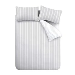 Bianca Ashford Stripe Reversible Duvet Cover & Pillowcase Set 28 Bianca Ashford Stripe Reversible Duvet Cover & Pillowcase Set -Dunelm Shop 30983311 alt07