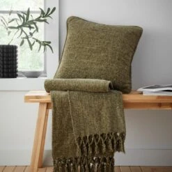 Catherine Lansfield Wilson Chenille Throw -Dunelm Shop 30983315 alt03